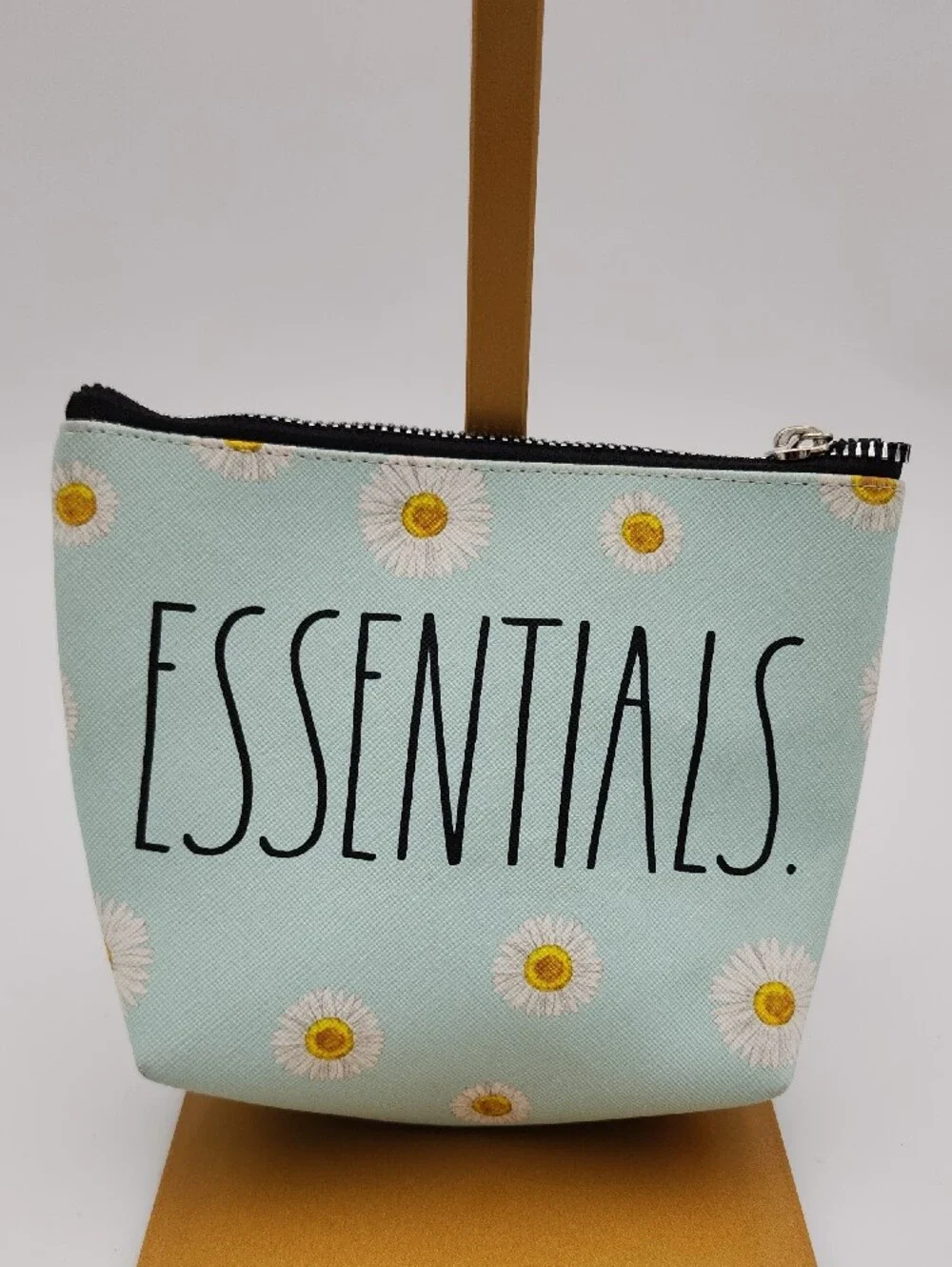 Rae Dunn Essentials Daisy Print Cosmetic Pouch - Mint